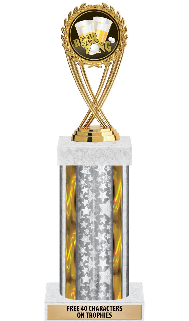 14"SLV/GD-STARS-GD FIG/SQUARE