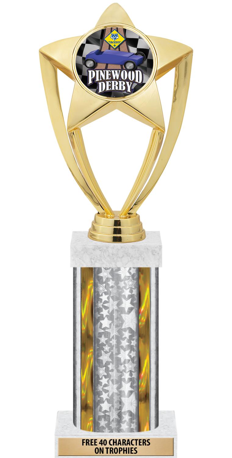 14"SLV/GD-STARS-GD FIG/SQUARE