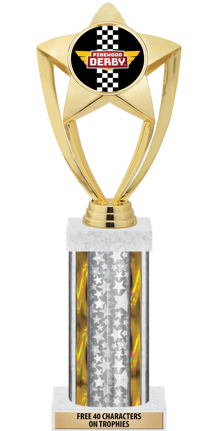 14"SLV/GD-STARS-GD FIG/SQUARE