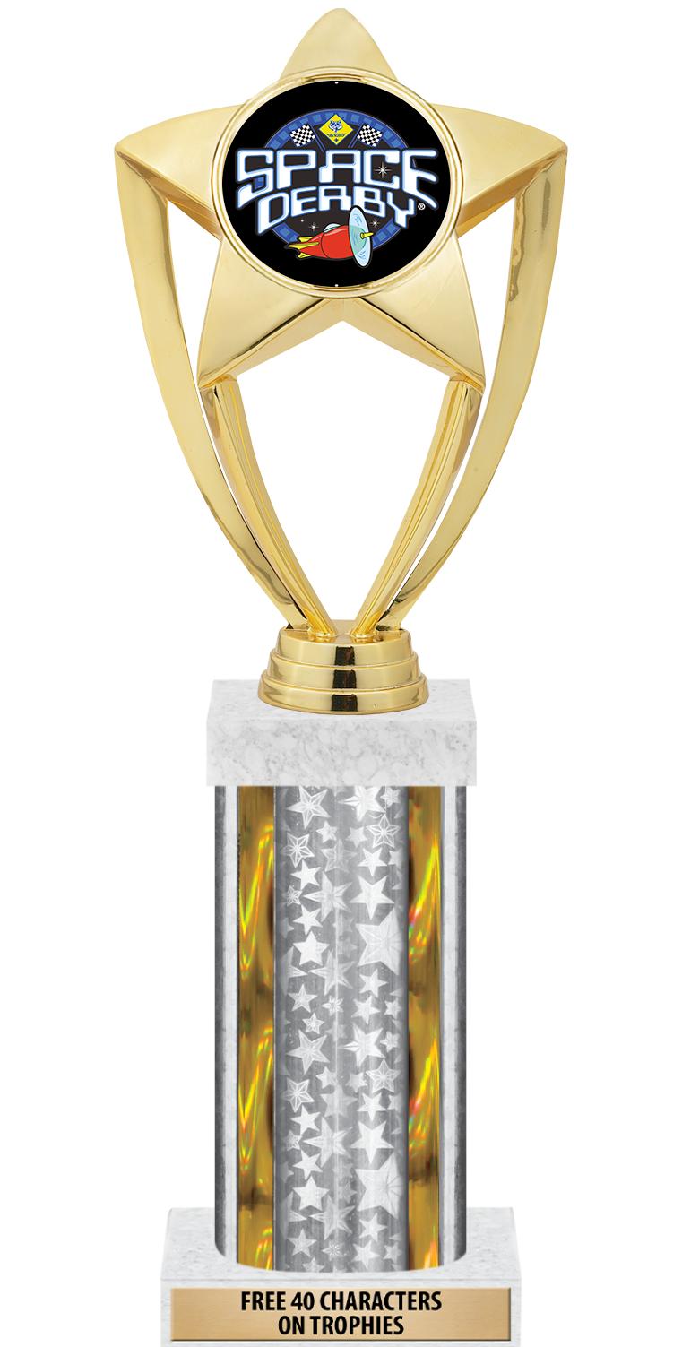 14"SLV/GD-STARS-GD FIG/SQUARE