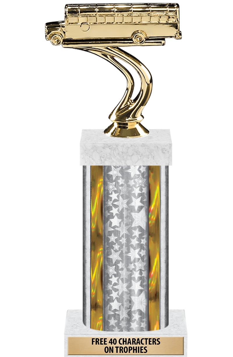 14"SLV/GD-STARS-GD FIG/SQUARE