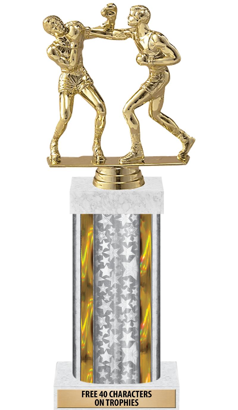 14"SLV/GD-STARS-GD FIG/SQUARE