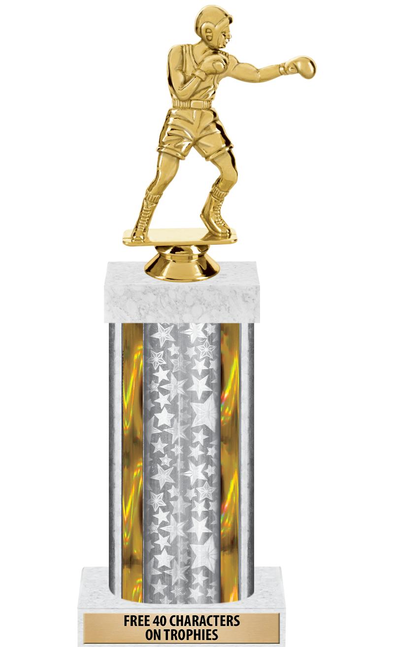 14"SLV/GD-STARS-GD FIG/SQUARE