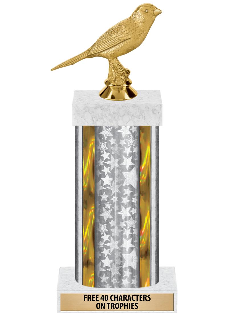 14"SLV/GD-STARS-GD FIG/SQUARE