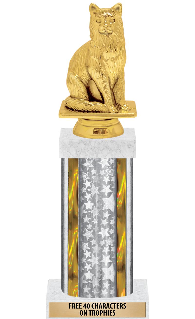 14"SLV/GD-STARS-GD FIG/SQUARE