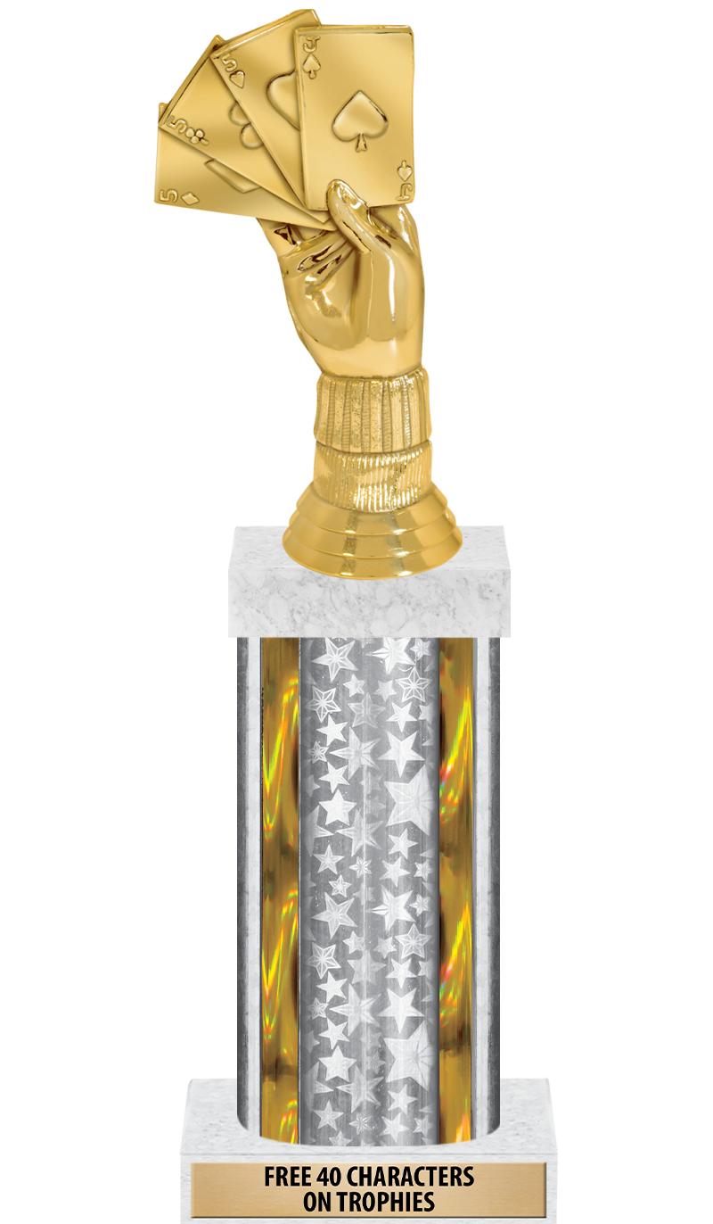 14"SLV/GD-STARS-GD FIG/SQUARE