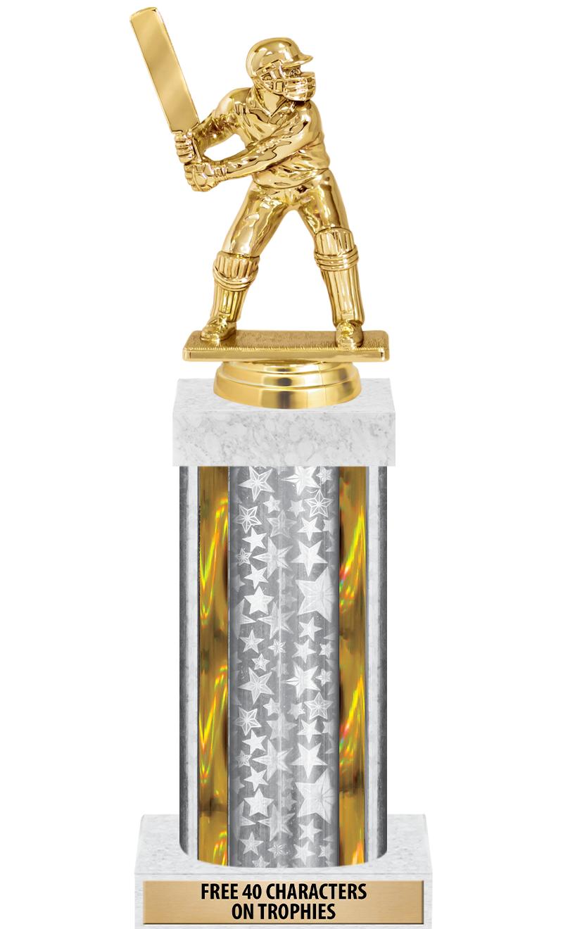 14"SLV/GD-STARS-GD FIG/SQUARE