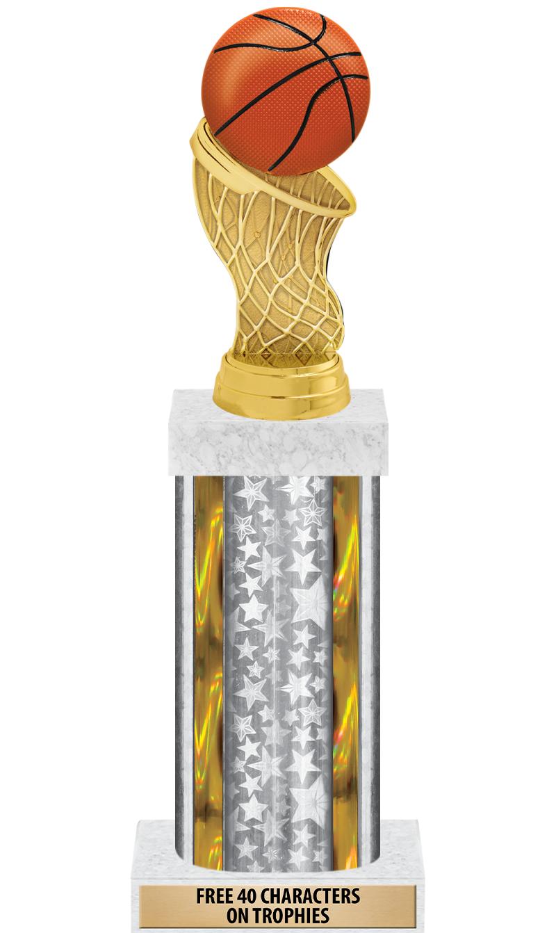 14"SLV/GD-STARS-GD FIG/SQUARE