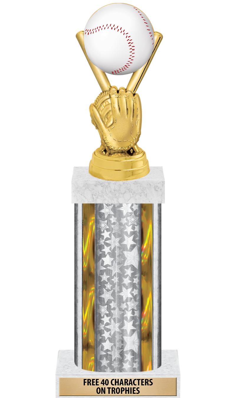 14"SLV/GD-STARS-GD FIG/SQUARE