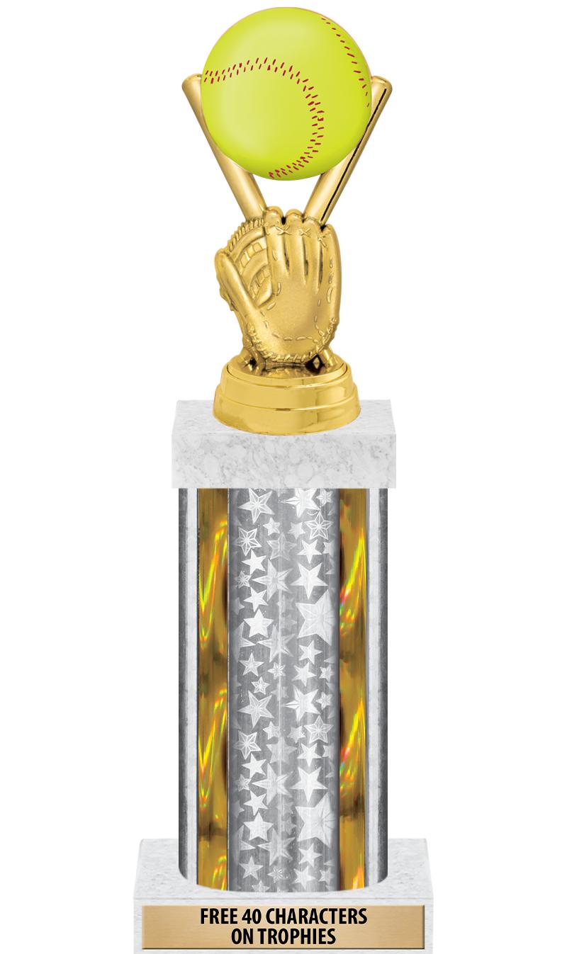 14"SLV/GD-STARS-GD FIG/SQUARE