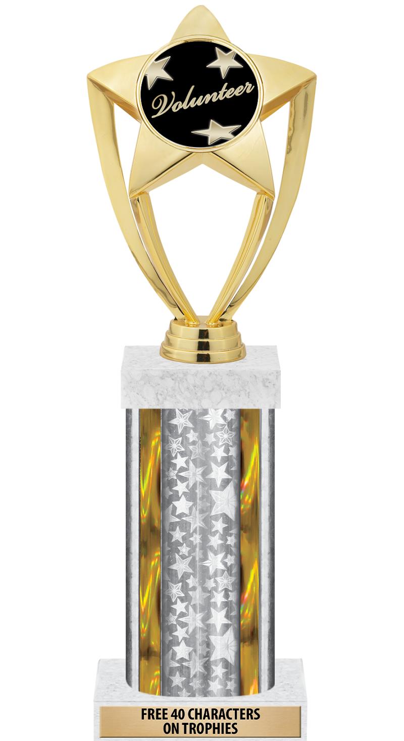 14"SLV/GD-STARS-GD FIG/SQUARE