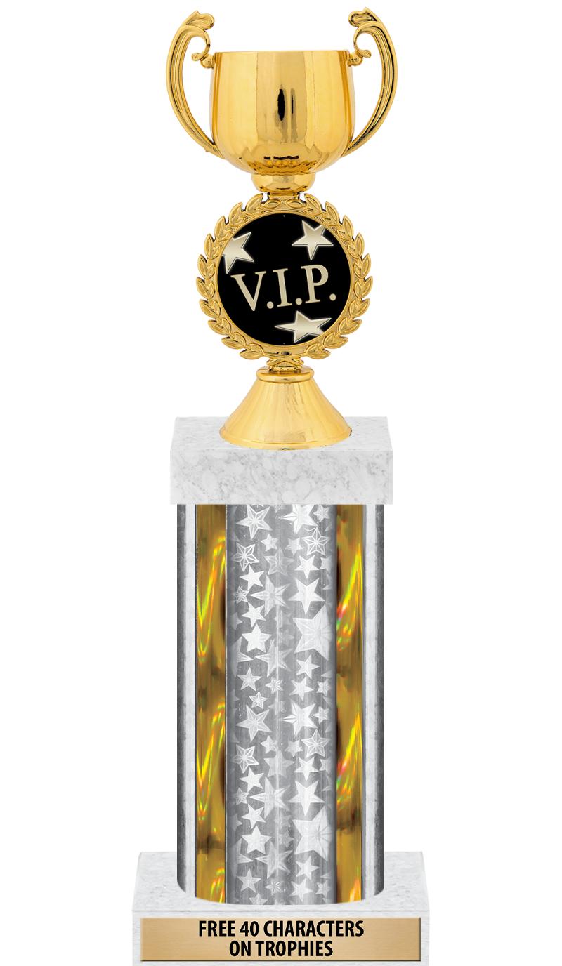 14"SLV/GD-STARS-GD FIG/SQUARE