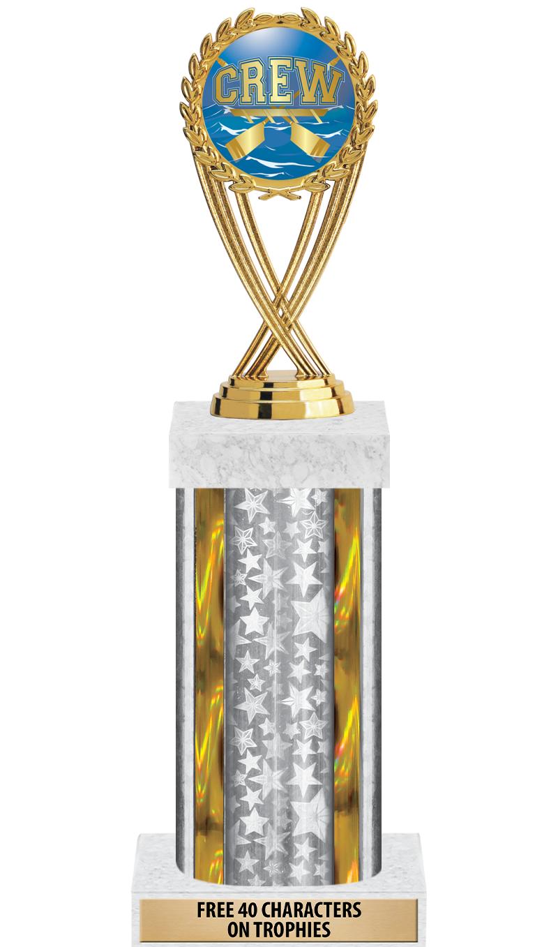 14"SLV/GD-STARS-GD FIG/SQUARE