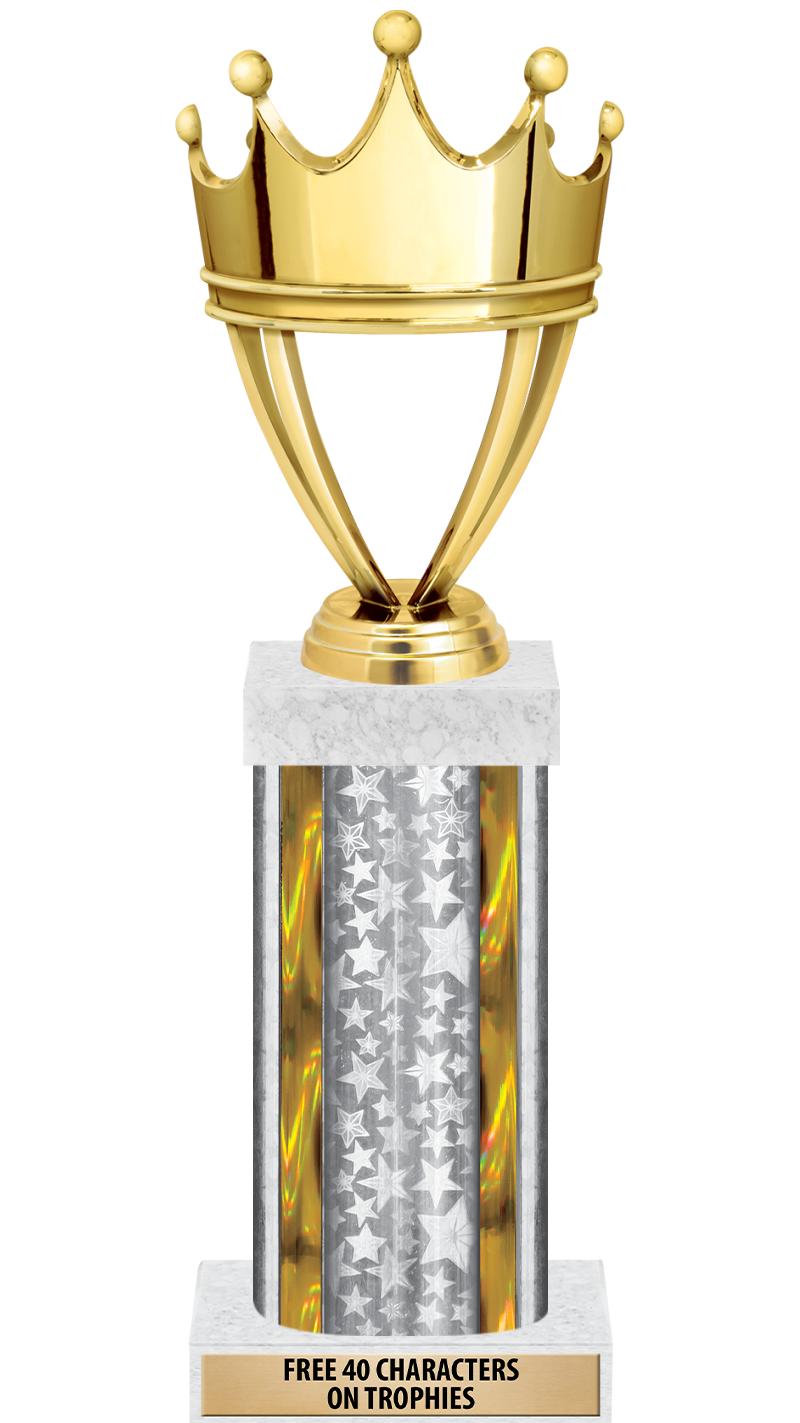 14"SLV/GD-STARS-GD FIG/SQUARE