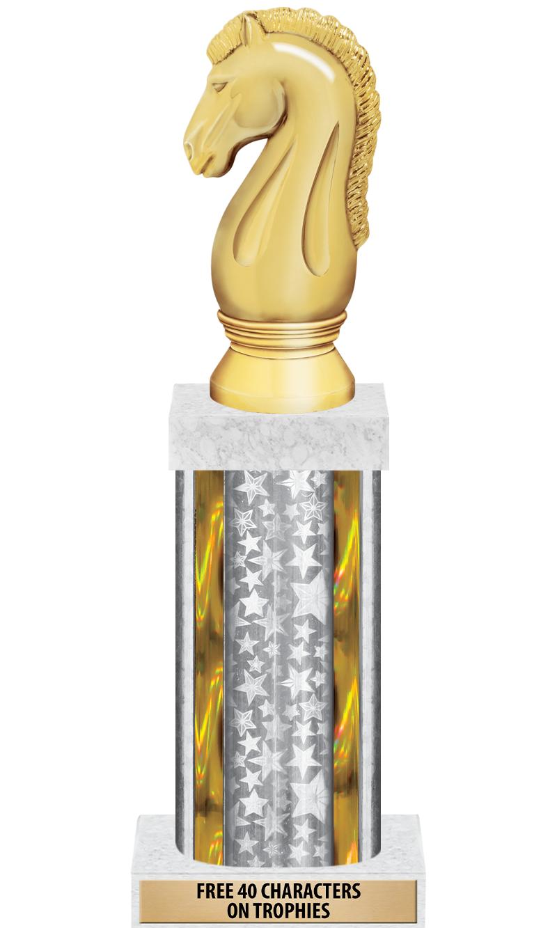 14"SLV/GD-STARS-GD FIG/SQUARE