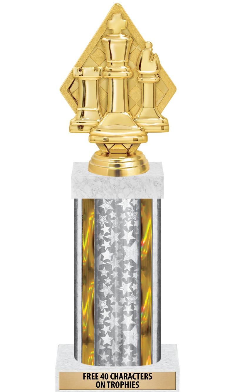 14"SLV/GD-STARS-GD FIG/SQUARE