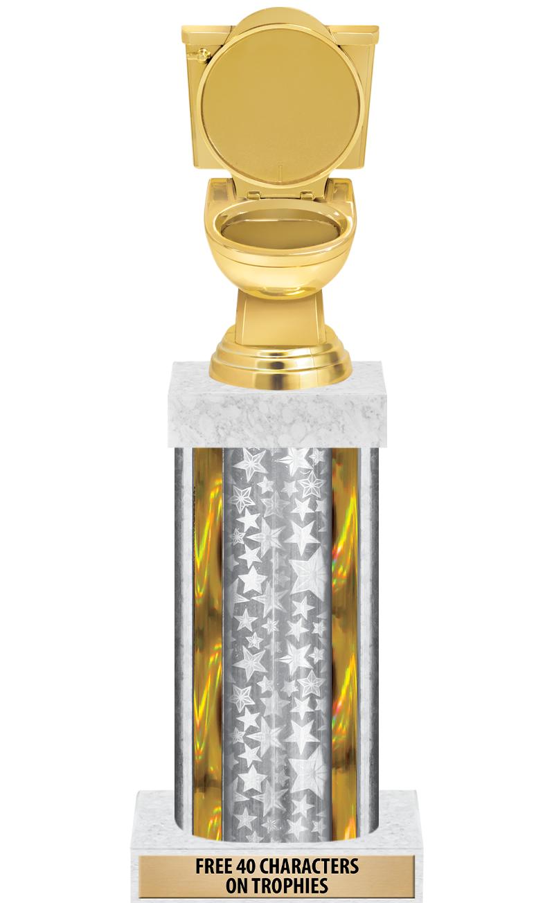 14"SLV/GD-STARS-GD FIG/SQUARE