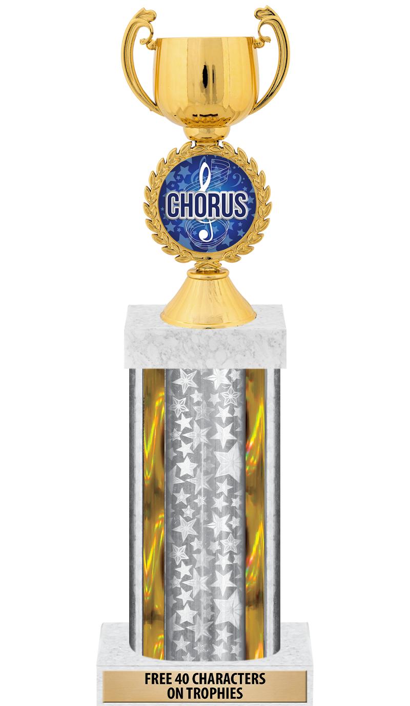 14"SLV/GD-STARS-GD FIG/SQUARE