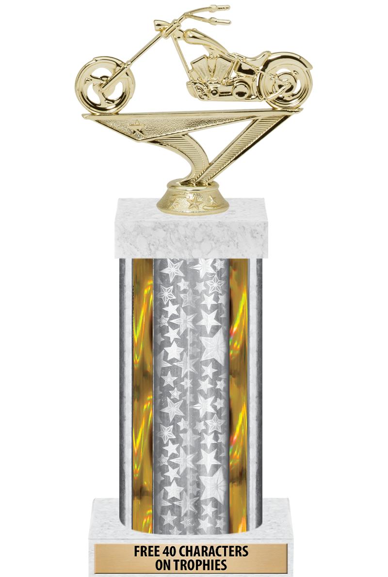 14"SLV/GD-STARS-GD FIG/SQUARE