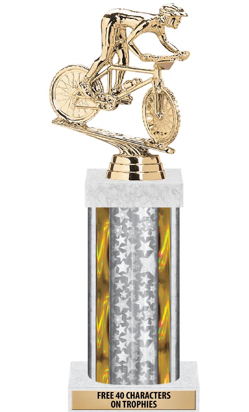 14"SLV/GD-STARS-GD FIG/SQUARE