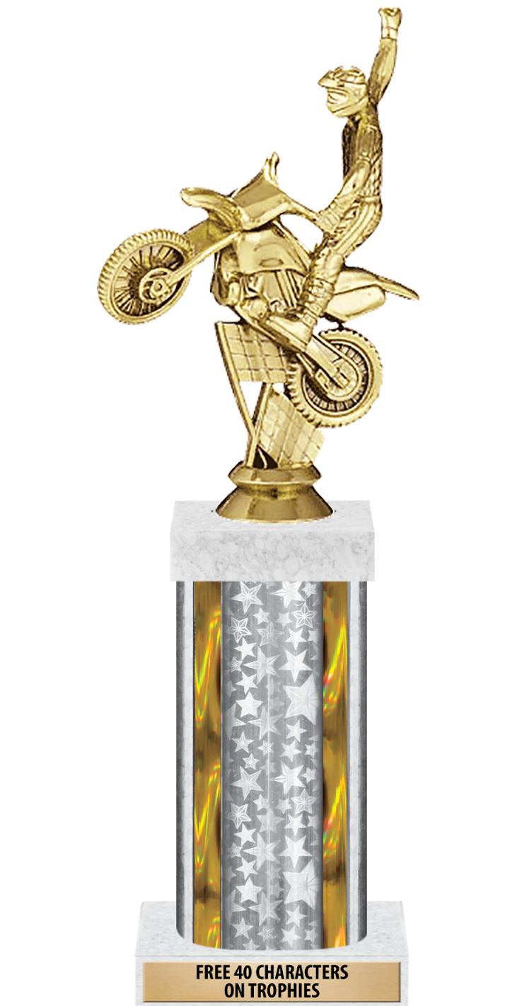 14"SLV/GD-STARS-GD FIG/SQUARE