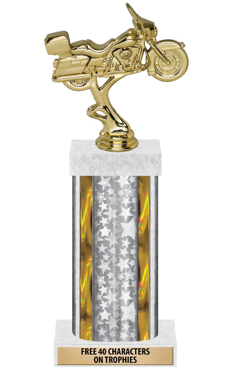 14"SLV/GD-STARS-GD FIG/SQUARE