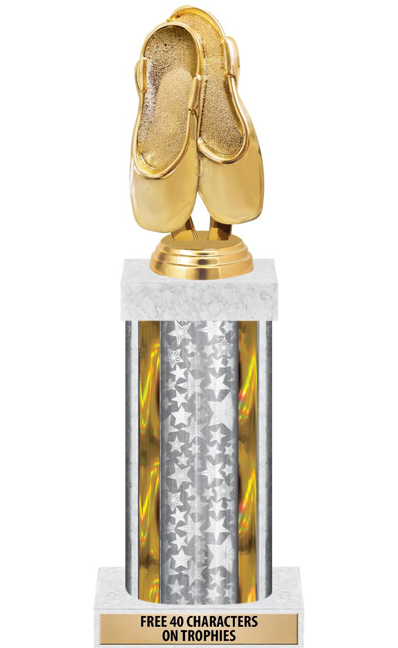 14"SLV/GD-STARS-GD FIG/SQUARE