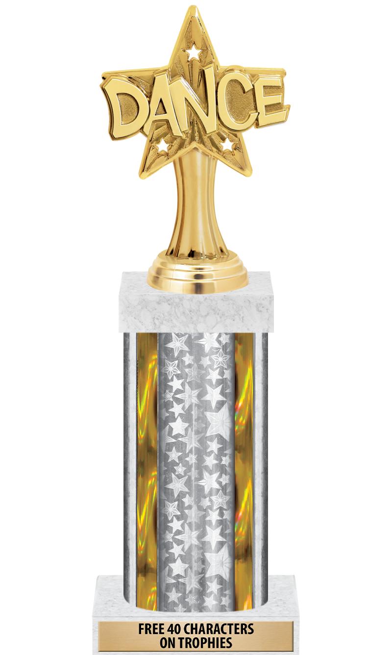 14"SLV/GD-STARS-GD FIG/SQUARE