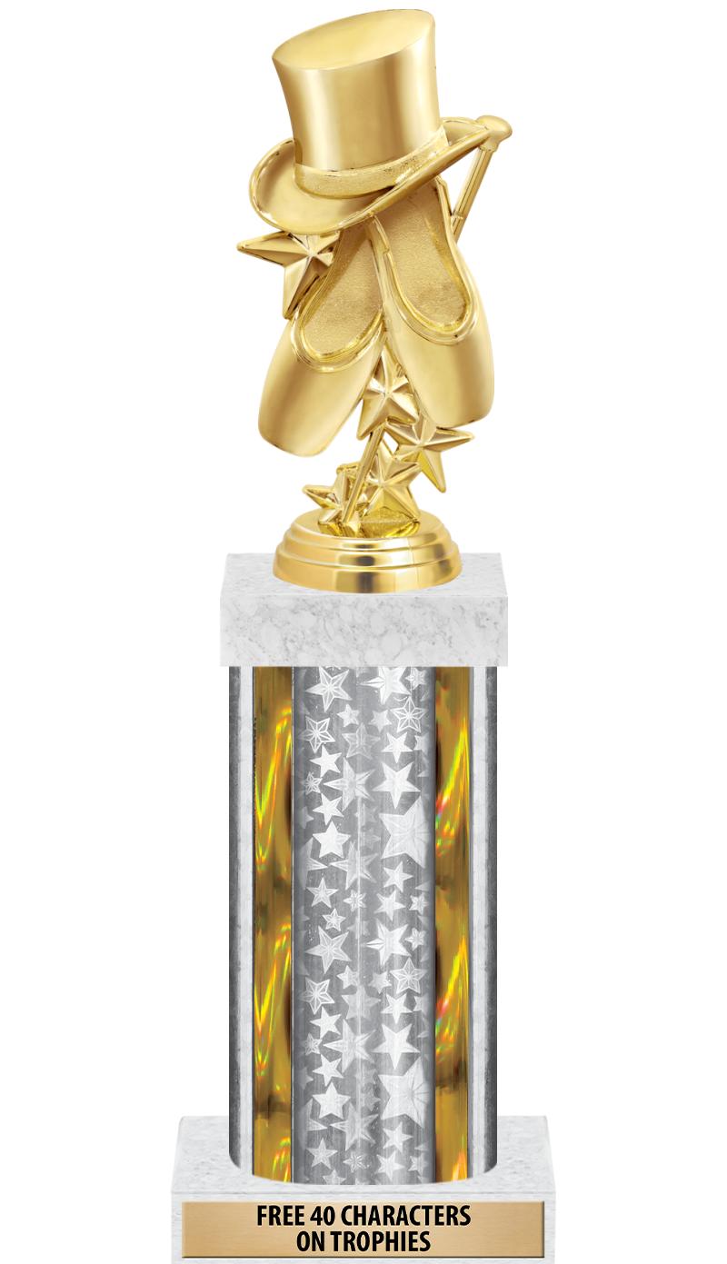 14"SLV/GD-STARS-GD FIG/SQUARE