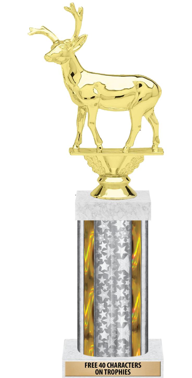 14"SLV/GD-STARS-GD FIG/SQUARE