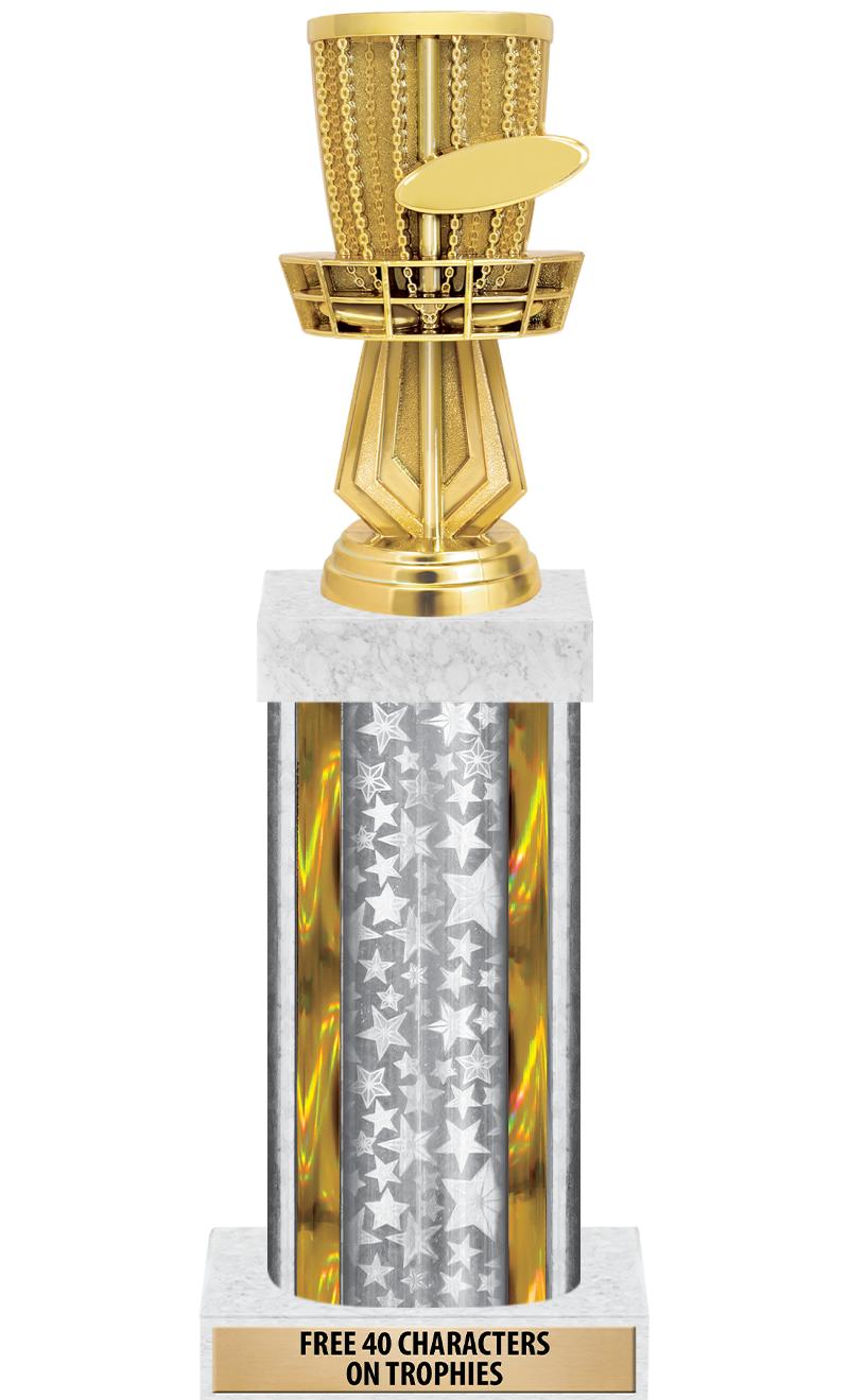 14"SLV/GD-STARS-GD FIG/SQUARE