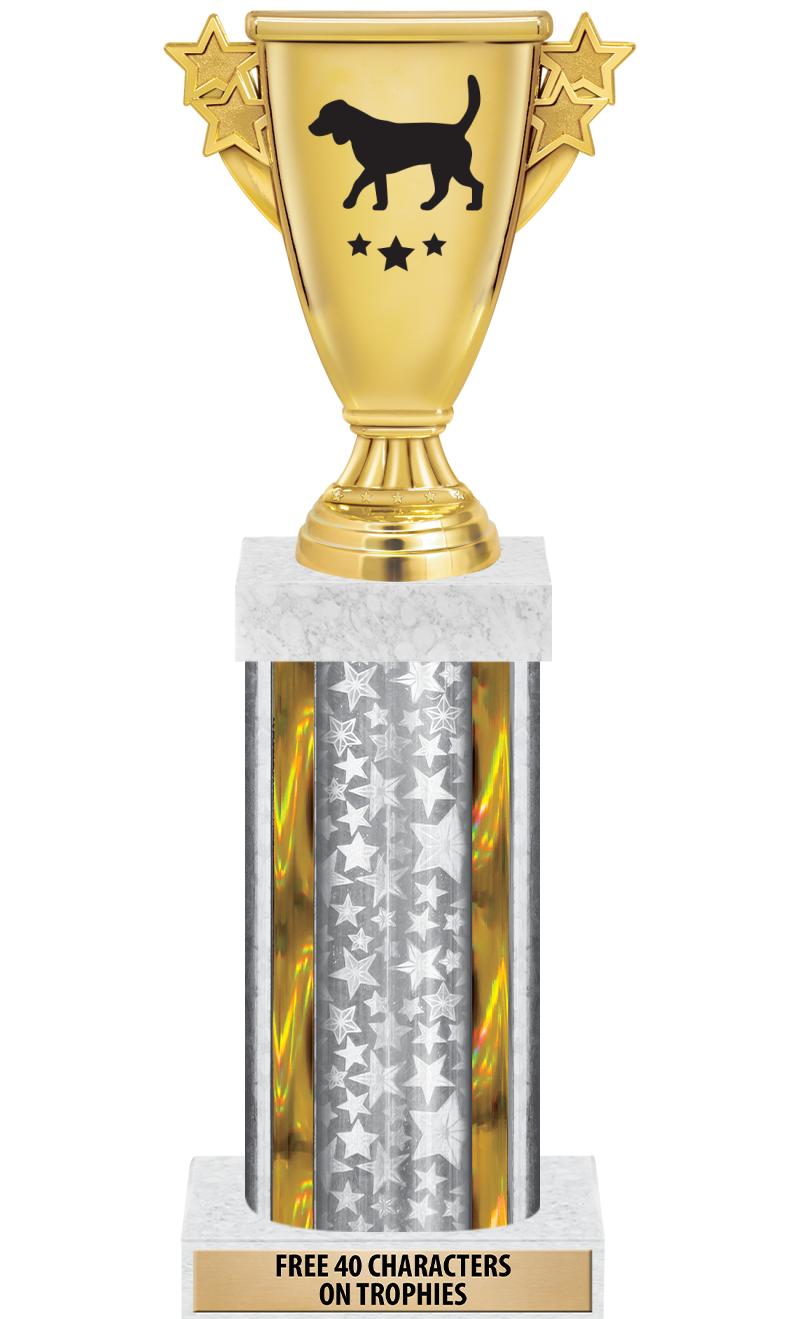 14"SLV/GD-STARS-GD FIG/SQUARE