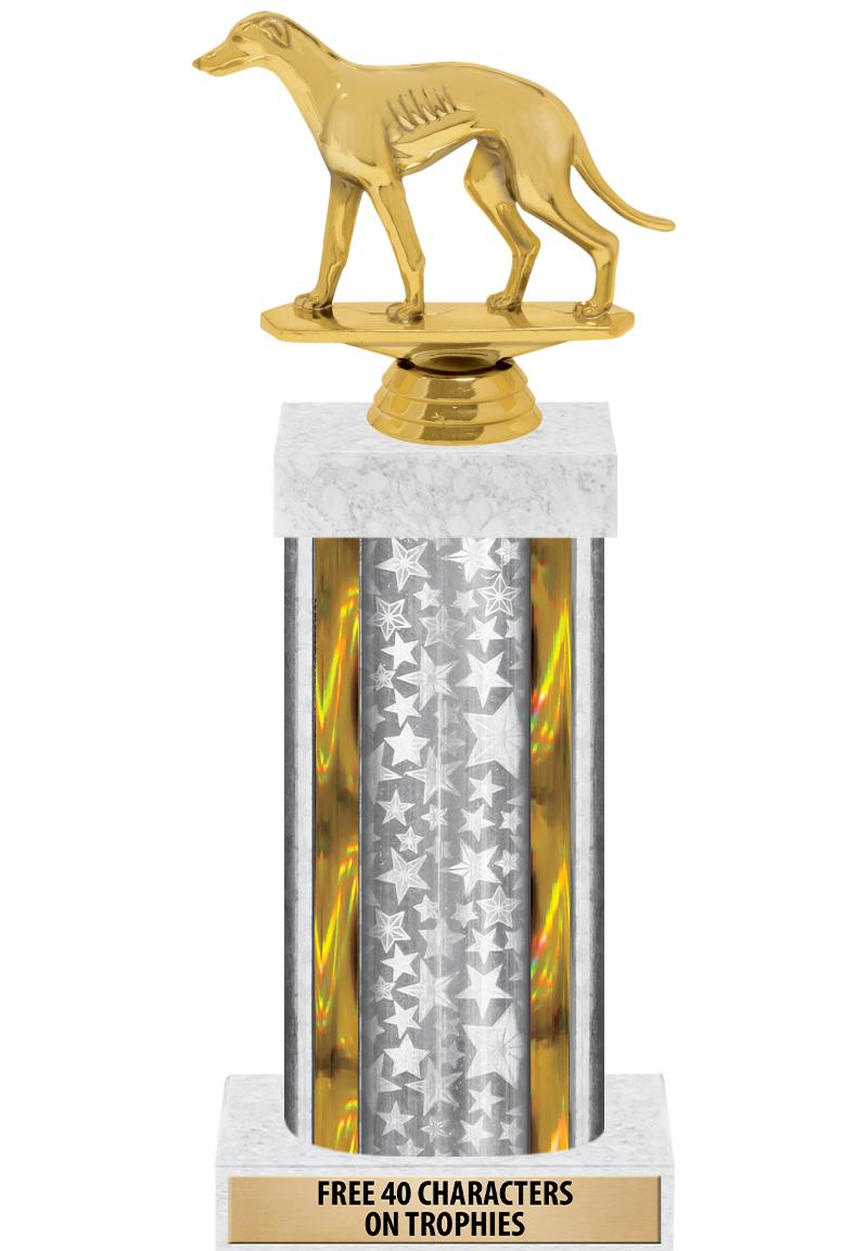 14"SLV/GD-STARS-GD FIG/SQUARE