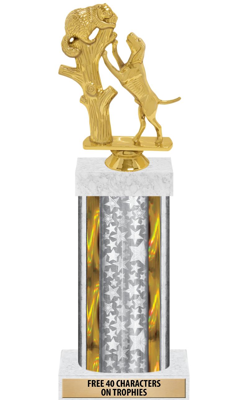 14"SLV/GD-STARS-GD FIG/SQUARE