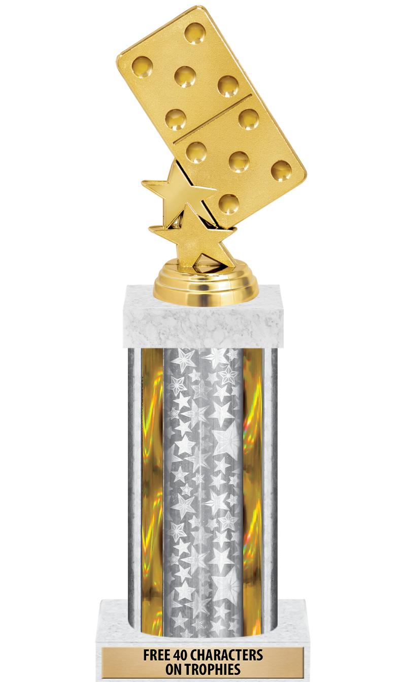 14"SLV/GD-STARS-GD FIG/SQUARE