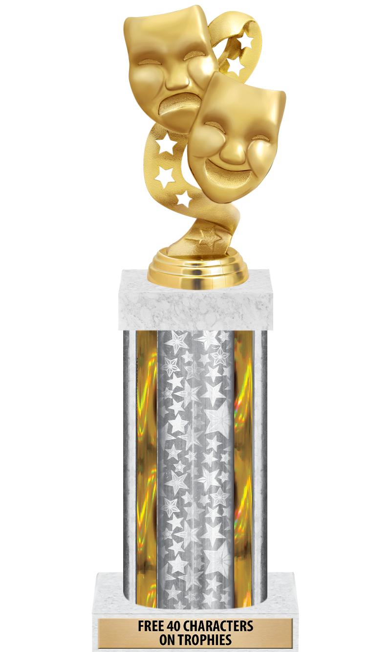 14"SLV/GD-STARS-GD FIG/SQUARE