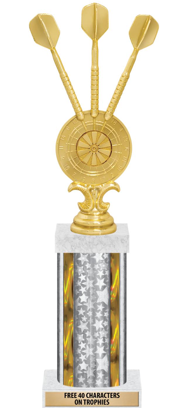 14"SLV/GD-STARS-GD FIG/SQUARE