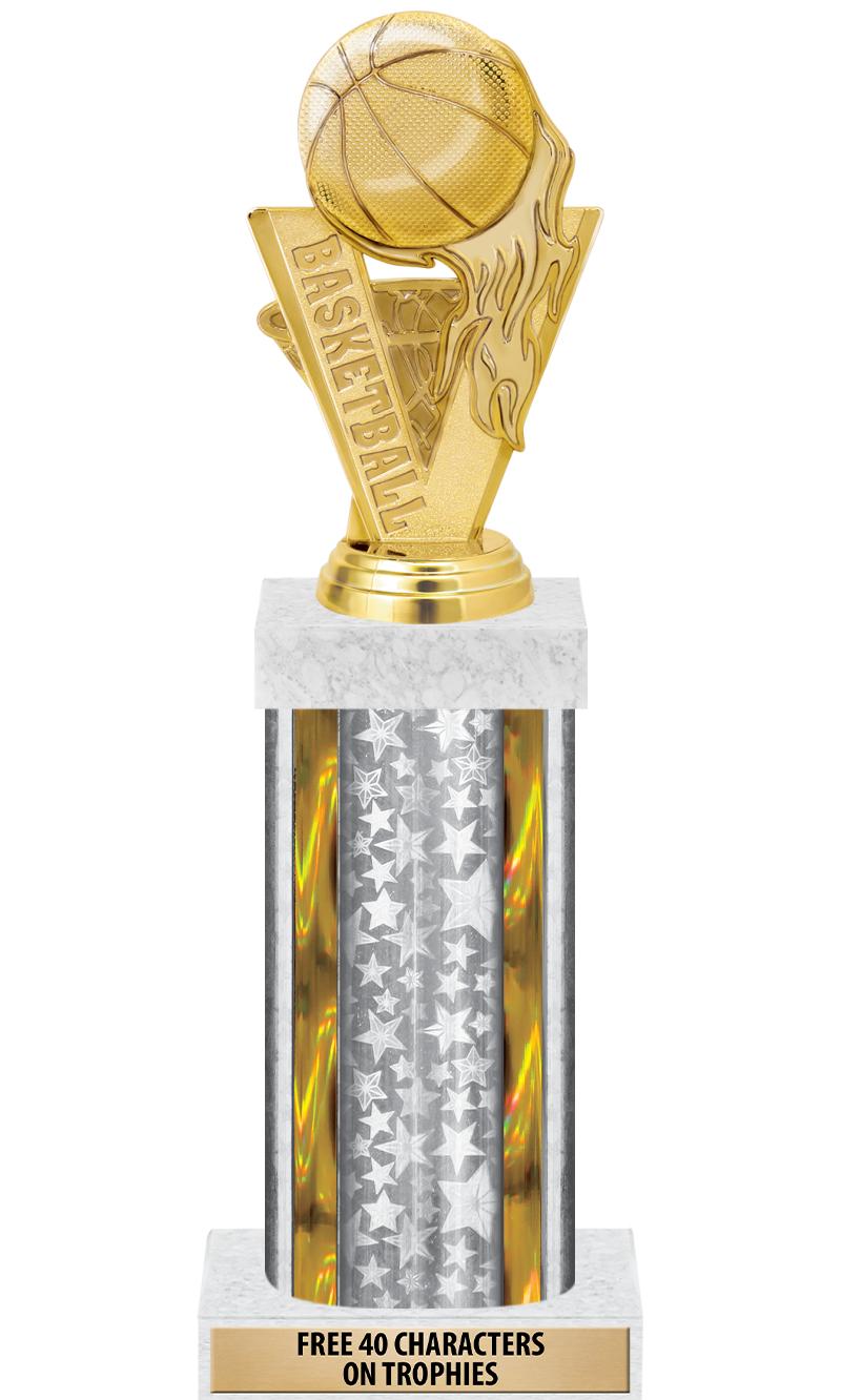 14"SLV/GD-STARS-GD FIG/SQUARE