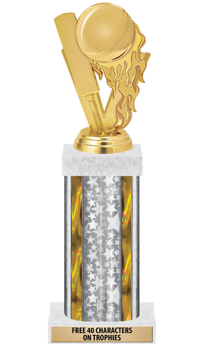 14"SLV/GD-STARS-GD FIG/SQUARE