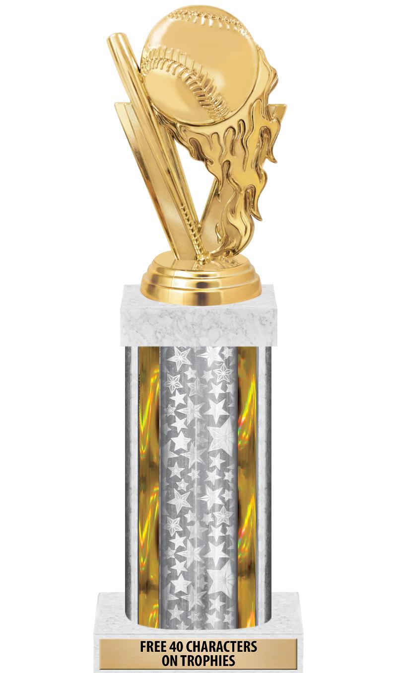 14"SLV/GD-STARS-GD FIG/SQUARE