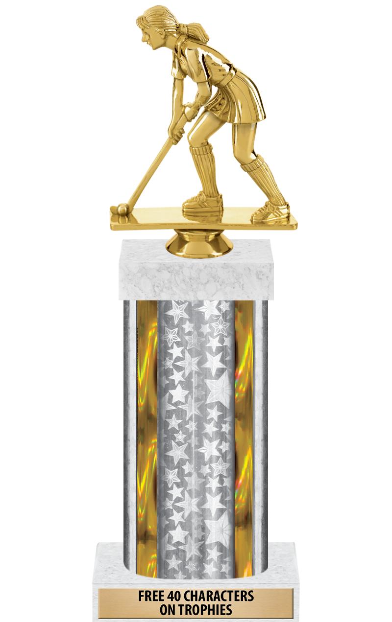 14"SLV/GD-STARS-GD FIG/SQUARE