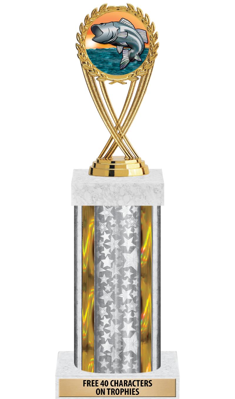 14"SLV/GD-STARS-GD FIG/SQUARE