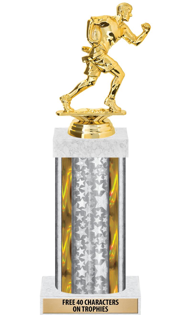 14"SLV/GD-STARS-GD FIG/SQUARE