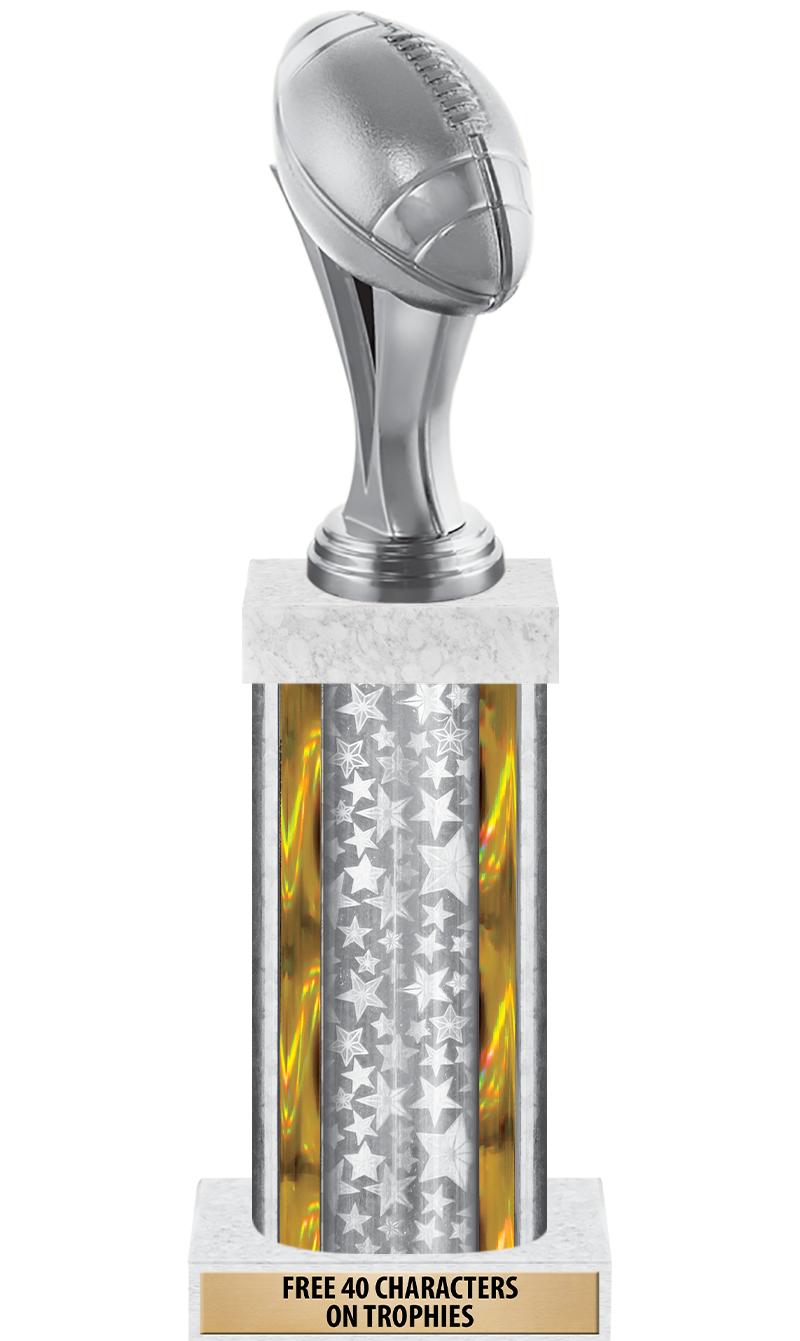 14"SLV/GD-STARS-GD FIG/SQUARE