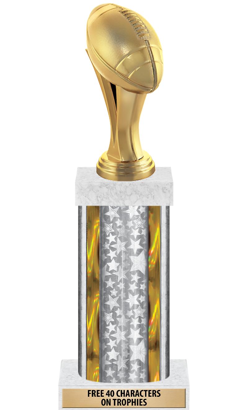 14"SLV/GD-STARS-GD FIG/SQUARE