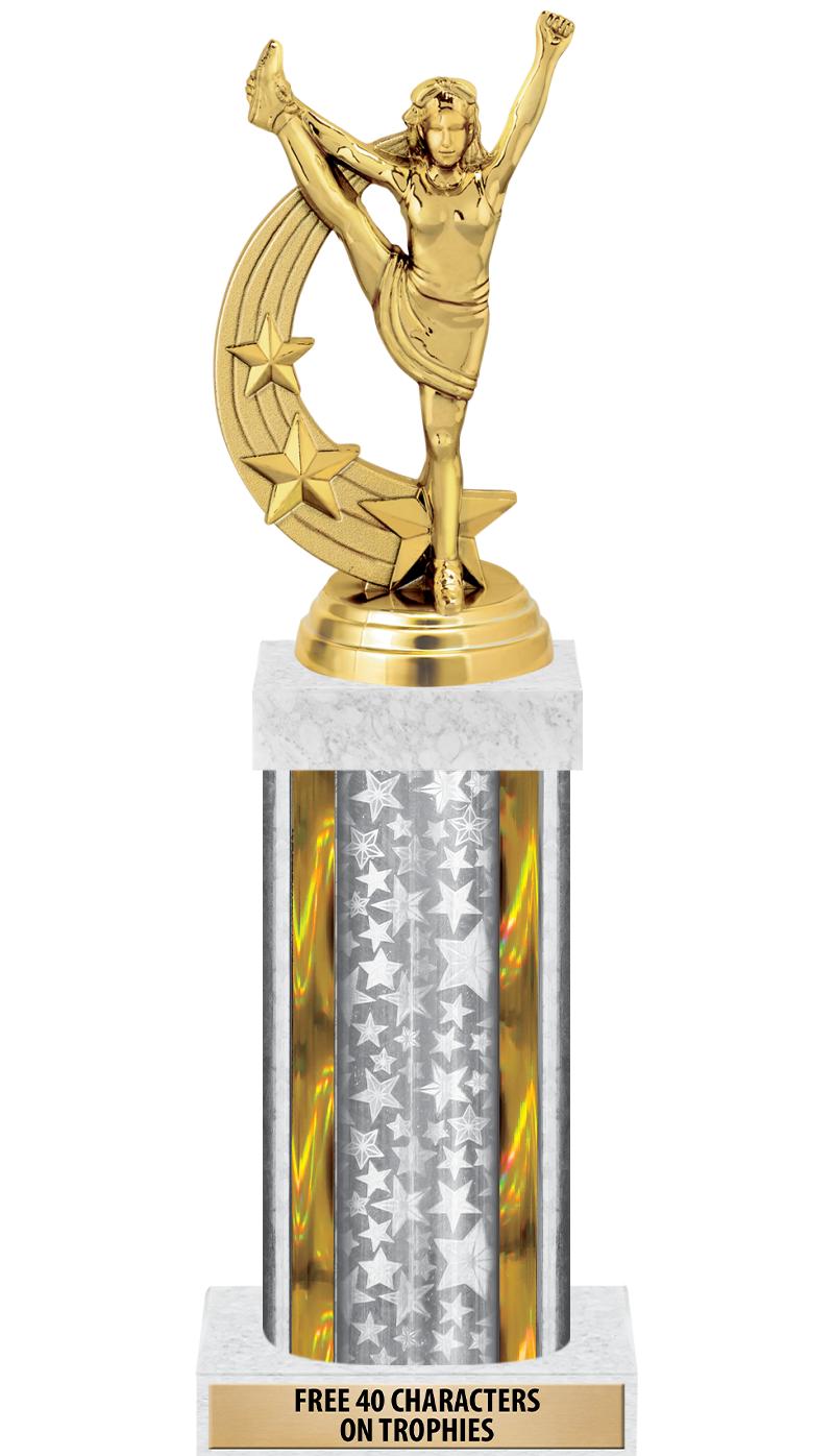 14"SLV/GD-STARS-GD FIG/SQUARE