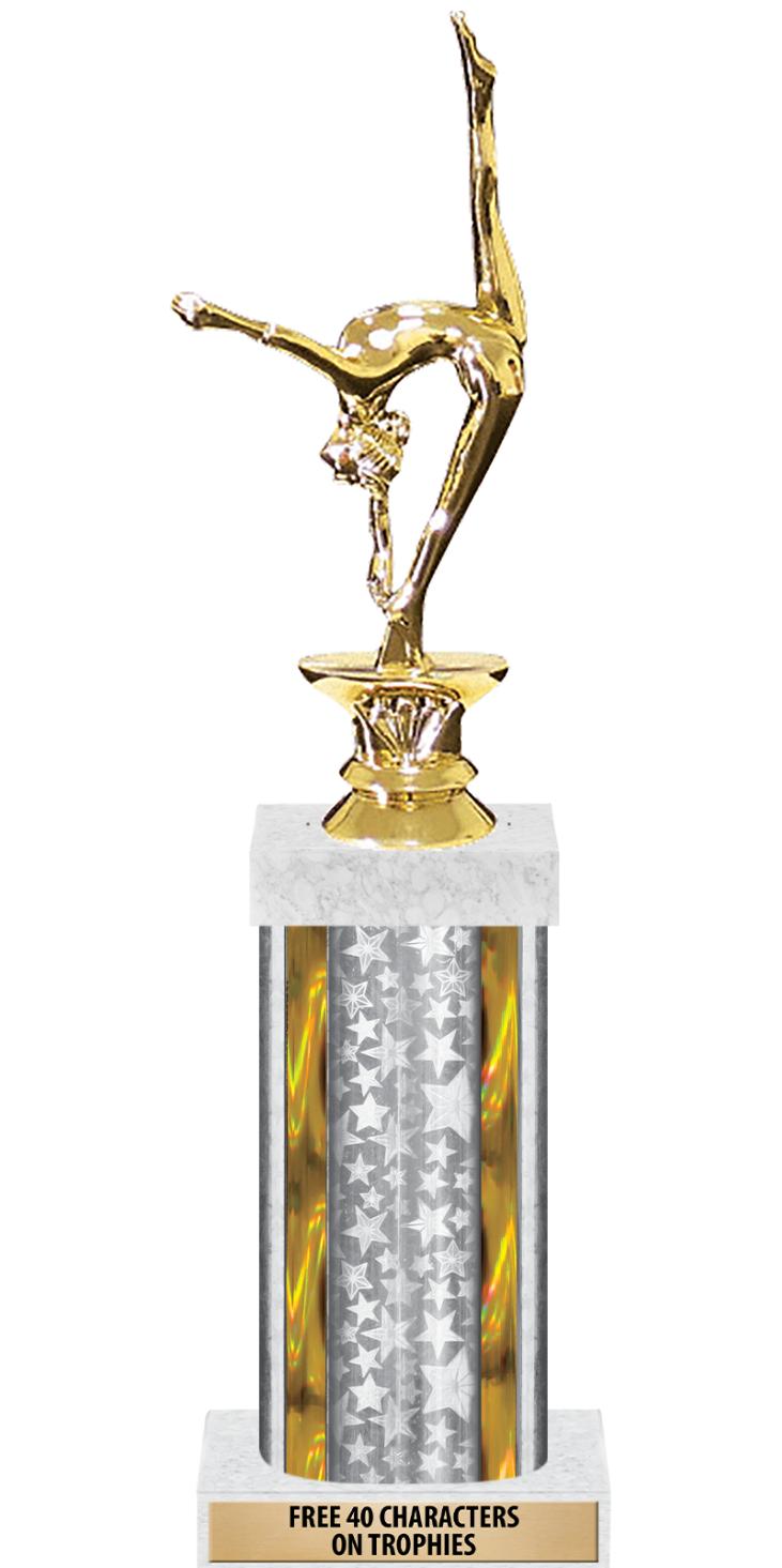 14"SLV/GD-STARS-GD FIG/SQUARE