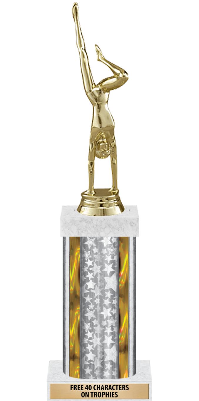 14"SLV/GD-STARS-GD FIG/SQUARE