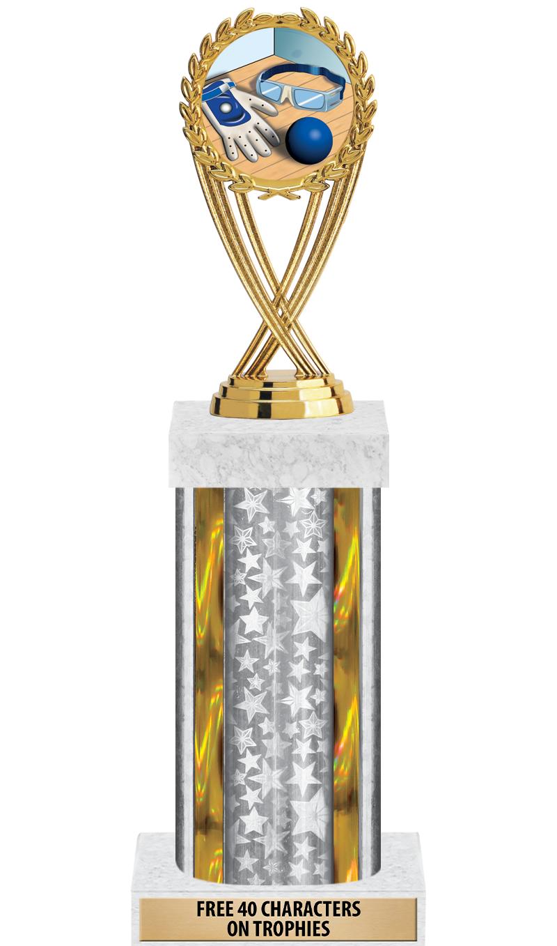 14"SLV/GD-STARS-GD FIG/SQUARE