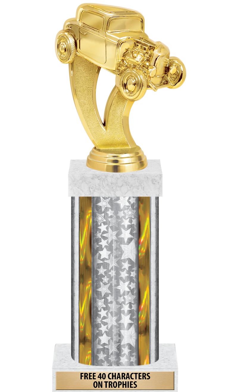 14"SLV/GD-STARS-GD FIG/SQUARE